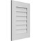 Ekena Millwork Vertical Surface Mount PVC Gable Vent: Non-Functional, w/ 3-1/2"W x 1"P Standard Frame, 18"W x 24"H GVPVE18X2401SN - alternate 5
